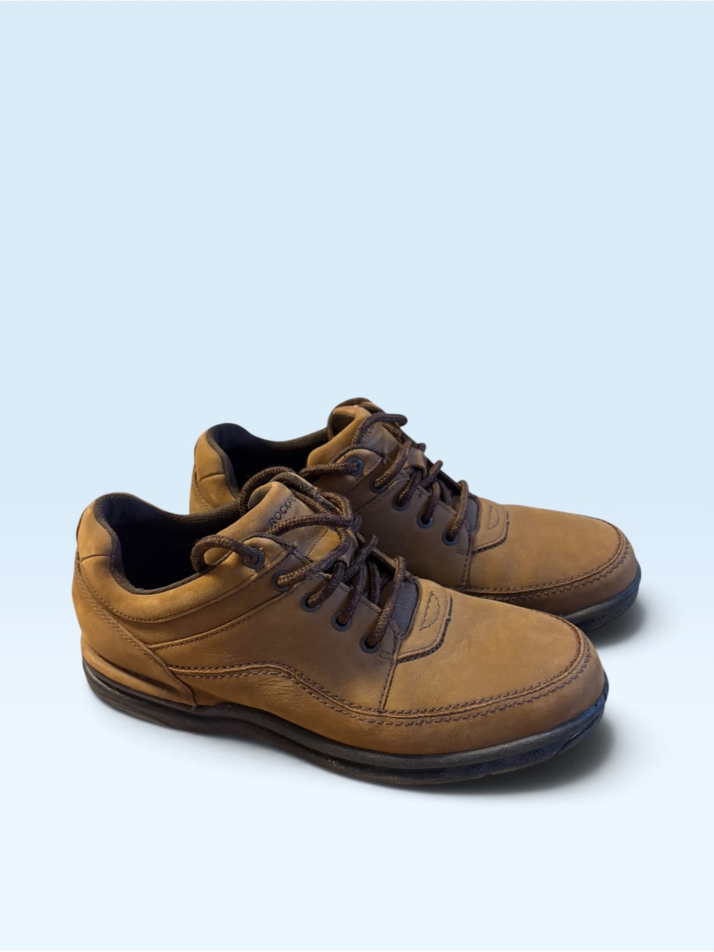 Rockport Men's Casual Brown Leather Lace-Up Shoes